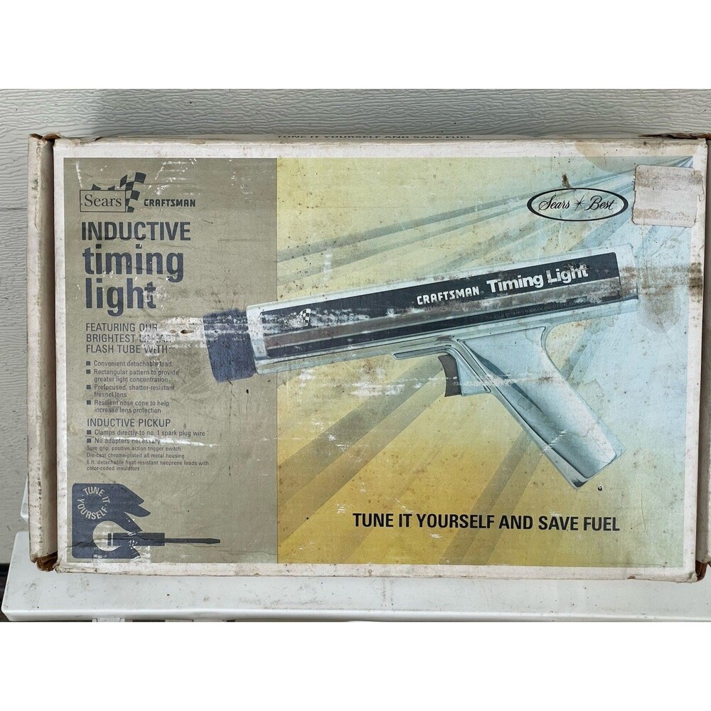 Sears Craftsman Vintage Inductive Timing Light Gun 28-2134 Original Box USA